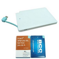 Insert Data Cable Ultrathin Small Card Power Bank